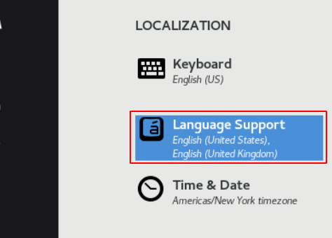 configurar el soporte de idiomas