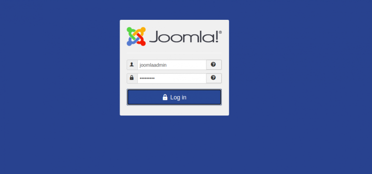 Inicio de sesión en Joomla