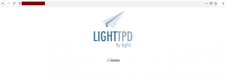 Lighttpd index.html