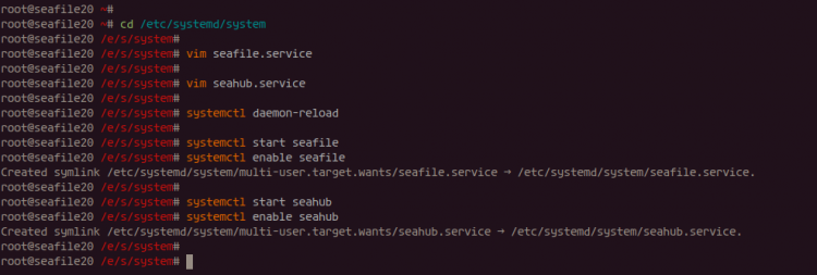 Configurar Seafile y Seahub como un servicio de Systemd