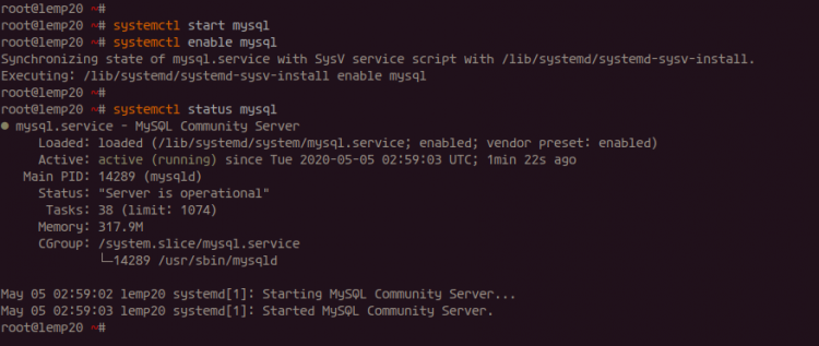 Instalar servidor MySQL
