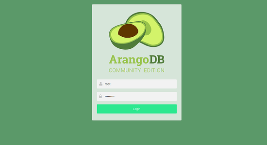 Interfaz web ArangoDB