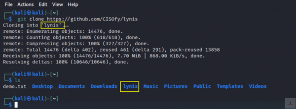 obtener los archivos de configuración de Lynis desde GitHub