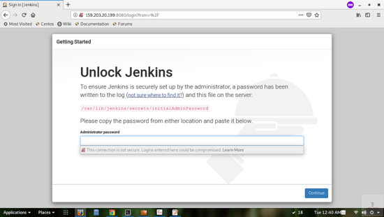 Desbloquear Jenkins