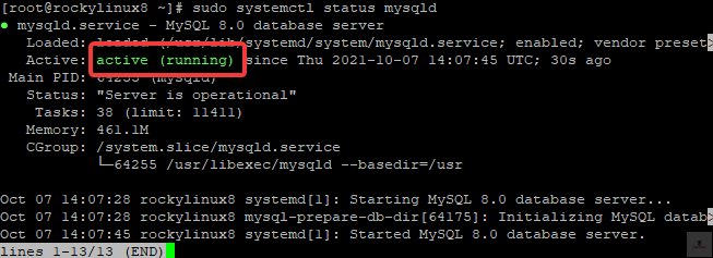 Instalación del servidor MySQL