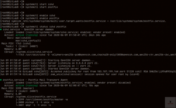 Instalar dependencias de paquetes para la instalación de GitLab