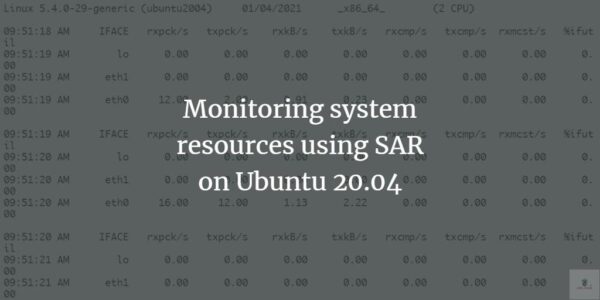 Monitoreo de los recursos del sistema usando SAR en Ubuntu 20.04